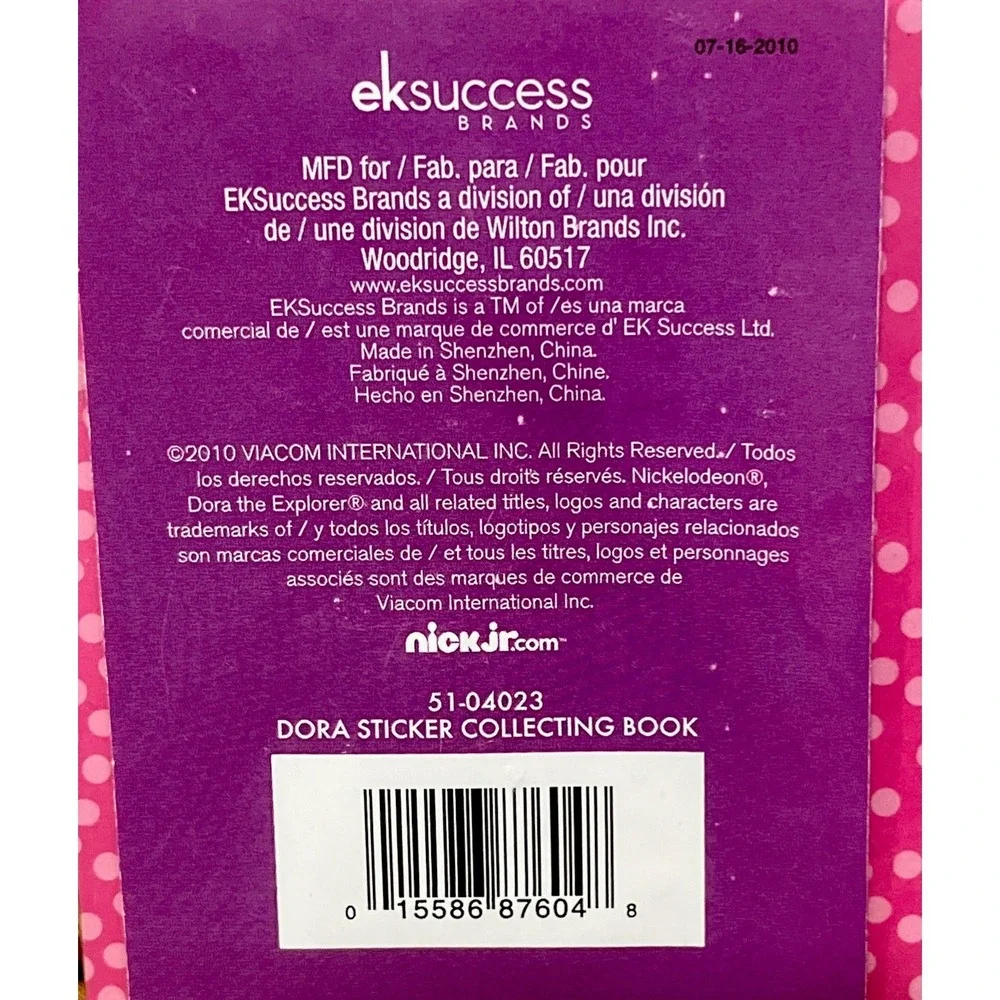 Vintage Nickelodeon Dora the Explorer‎  Sticker Collecting Book 429 pcs NEW!NOS!